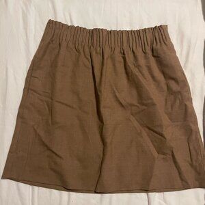 J. Crew Camel Paper Bag Skirt - Size 6